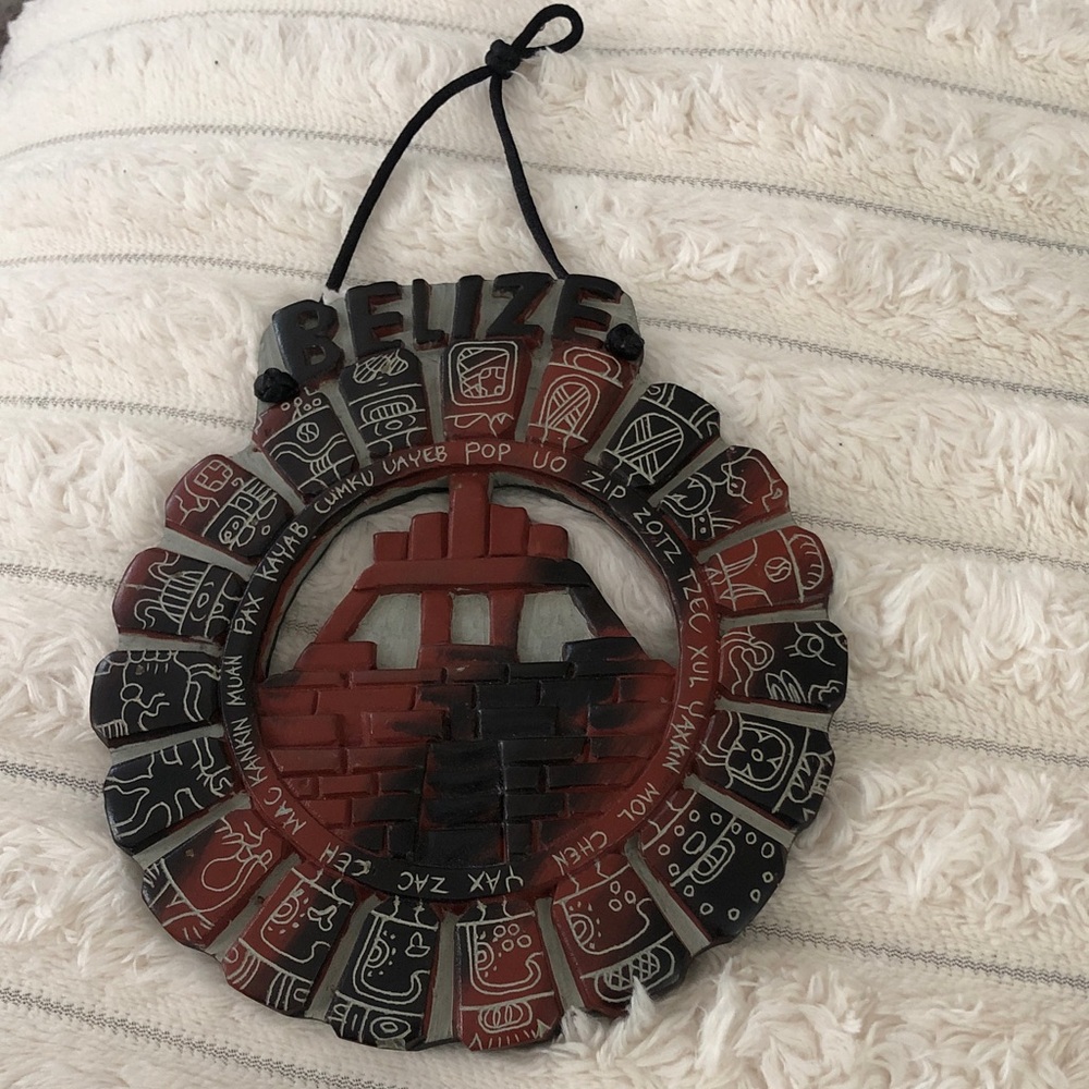 Belize Red and Black Decorative Wall Hanging